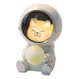 Estatua Linda Del Astronauta Estatua De La Luz De La Gato