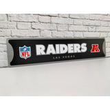 Cuadro Raiders Nfl Letrero De Metal Estilo Original