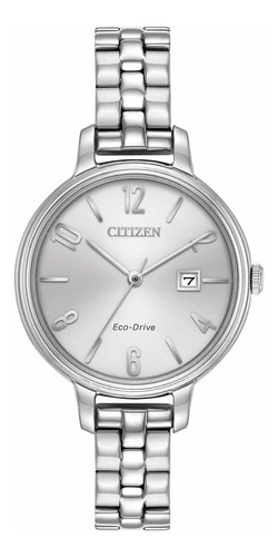 Reloj Citizen Eco-drive De Acero Inoxidable Para Mujer Con F