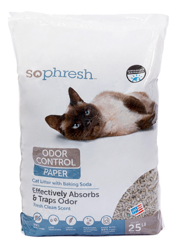 Pellets De Papel Sophresh Sustrato Para Cuyo, Conejo 11 Kg