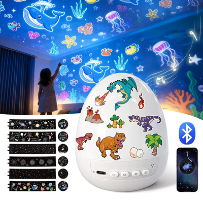 Proyector De Luz Ninos Con Noche Altavoz Música Bluetooth