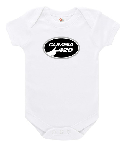 Body Bebe Manga Corta Personalizado Cumbia 420 L-gante