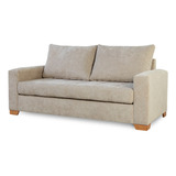 Sillón Sofá Living Munich Deluxe 2 Cuerpos Pana Antimanchas