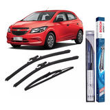 Kit Palheta Diant+ Tras Onix 13 14 15 16 17 18 Bosch / Vetor