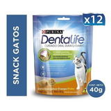 Pack 12un Dentalife Cuidado De Dientes Gato 40g