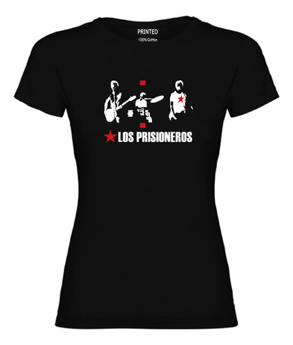 Polera Estampada Mujer Los Prisioneros / Rock Latino