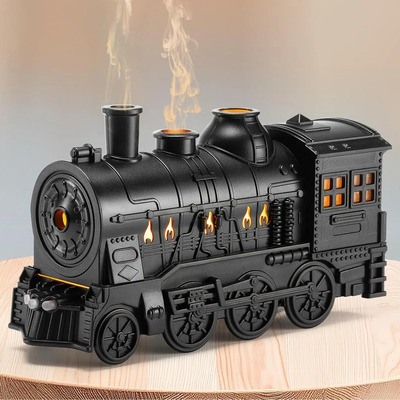 Máquina De Aromaterapia Con Difusor Humidificador Tipo Tren Negro