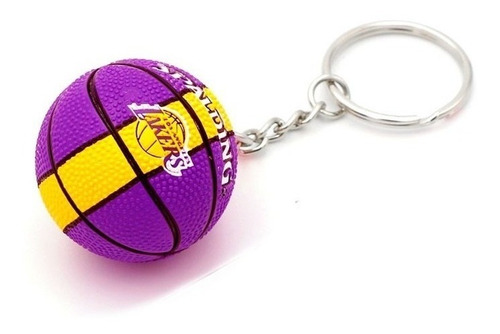Chaveiro Bola De Basquete Nba - Los Angeles Lakers
