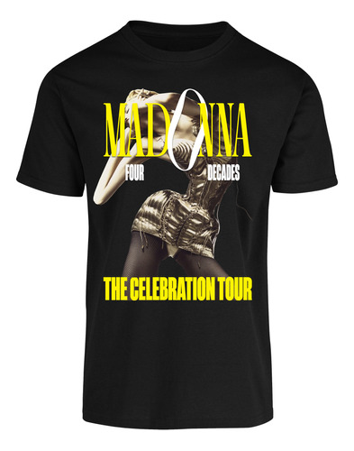 Playeras Madonna Celebration Tour Mexico 2024 Doble Impre