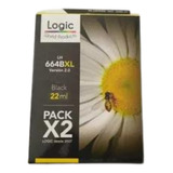 Pack 2 Tintas Logic 664 Xl Negros 1115 2135 2675