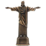 Cristo El Redentor Acabado De Bronce Estatua Jesus