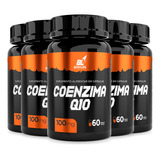 Kit 5 Potes Coenzima Q10 Ubiquinol 100 Mg 60 Caps Body Life