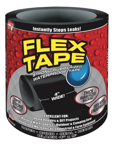 2 Cintas De Caucho Tapa Fugas De Agua Flex Tape Resistente