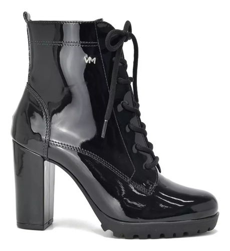 Bota Feminina Via Marte Salto Alto Verniz - 234601