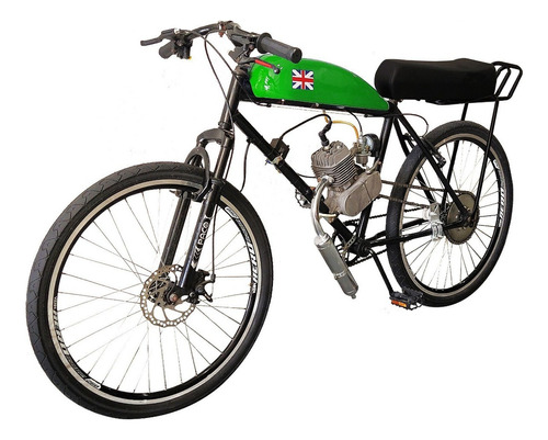 Bicicleta Motorizada Café Racer Sport Banco Xr Cor Verde Field