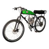 Bicicleta Motorizada Café Racer Sport Banco Xr Cor Verde Field