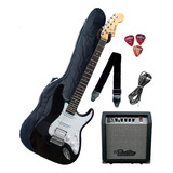 Guitarra Eléctrica Con Amplificador Y Accesorios