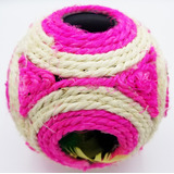 Pelota Gigante Con Sonajero Rascador Hilo Sisal Para Gatos