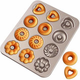 Mini Moldes Hornear Donuts  Molde Donas Antiadherente D...