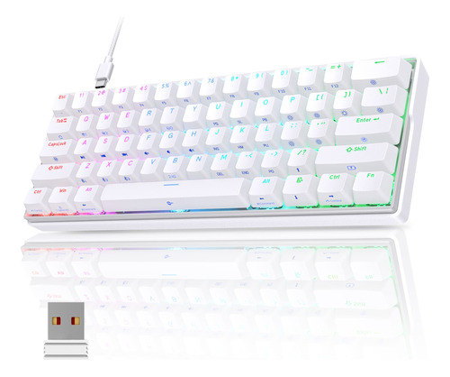 Kemove Snowfox Dk61 Wireless Mechanical Keyboard, 2.4g/type.