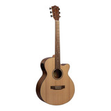 Guitarra Electroacústica Bamboo Ga-40-spruce-q Con Funda