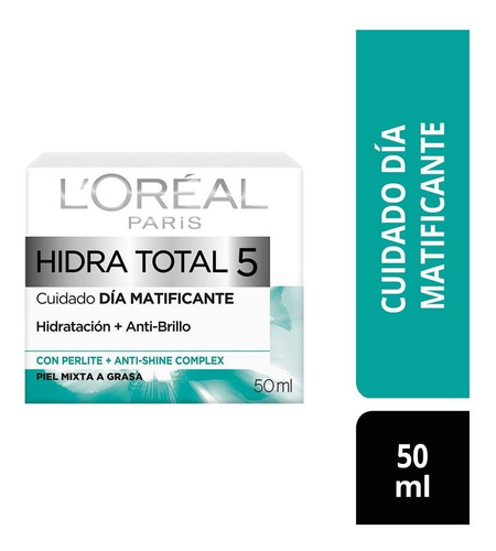 Crema Facial Hidra Total 5 Humectante Matificante 50 Ml