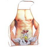 Delantal Cocina Musculoso Divertido Gallina Sexy 50x65