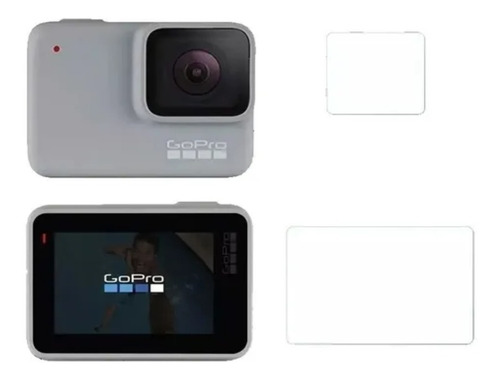 Film Vidrio Templado Protector Gopro 7 White Silver Black