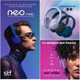 Audífonos Inalámbricos On Ear Stf Neo Anc Cance Ruido C Azul