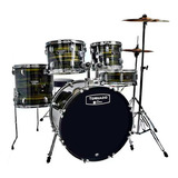 Bateria Mapex Tnd5254tcfj Tornado 5 Piezas Con Platillos Msi Color Brown Wood Grain