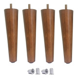 Kit 4 Pé Palito 17cm Pinus + Bucha Americana Jtfull