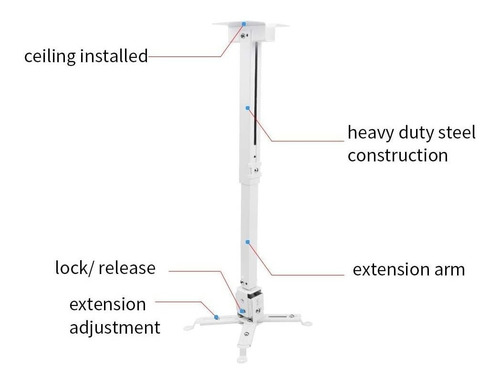 Soporte Para Proyector, Soporte De Pared Para Techo Univer