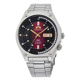 Reloj Orient Ra-aa0b02r Hombre Automático Super King Color De La Malla Plateado Color Del Bisel Plateado Color Del Fondo Violeta Fumé