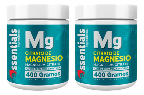 2 Citrato Magnesio 2500mg 400g - g a $312