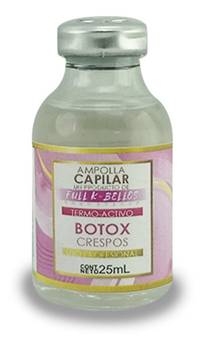 Ampolla Capilar Botox Crespos 25ml Full - mL a $400