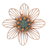 Funerom Decoracin De Pared Floral De Metal (cobre 11.75 X 1.