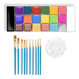 Kit Profesional De Pintura Facial Y Corporal De 20 Colores P