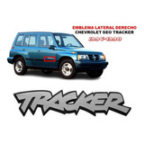 Emblema Lateral Derecho Chevrolet Tracker 1996-1998