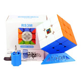 Cubo Rubik 3x3 Moyu Rs3 Magnetico Stickerless 3x3x3