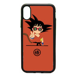 Funda Protector Para iPhone Goku Naranja Dragon Ball Z