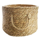 Canasto De Fibra Seagrass 33x20 Cm. Natural Ø33 X20 Cm