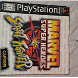 Manual Juego Ps1 Marvel Super Heroes Vs. Street Fighter 