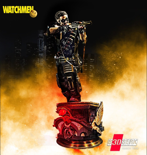 Archivo Stl Impresión 3d - Watchmen - The Comedian + Bust - 