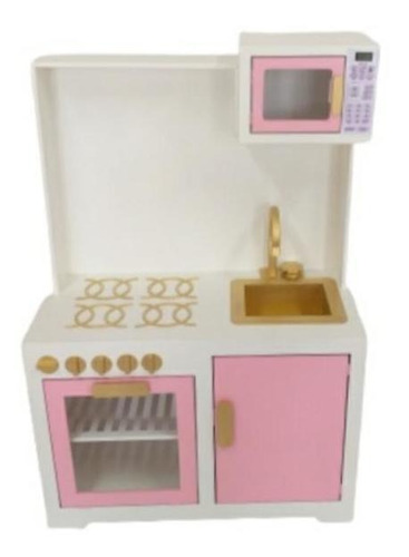 Cozinha Infantil Modulada Mdf Microondas Brinquedos Pintada
