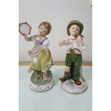 Antiguas Figuras Estatuilla Porcelana Biscuit Sello Rest Ver