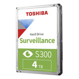 Disco Duro Interno Toshiba S300 4tb, Videovigilancia, 3.5pul