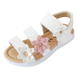 * Sandalias De Verano For Niños Con Flores Grandes For Niñas