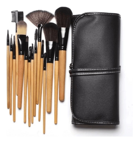 Set 15 Brochas De Maquillaje Profesional Estuche