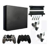 Suporte Parede Playstation 4 Pro(console + 2 Controles)