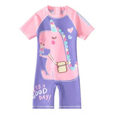 Trajes De Baño Bebe Niñas De Unicornio Protección Solar